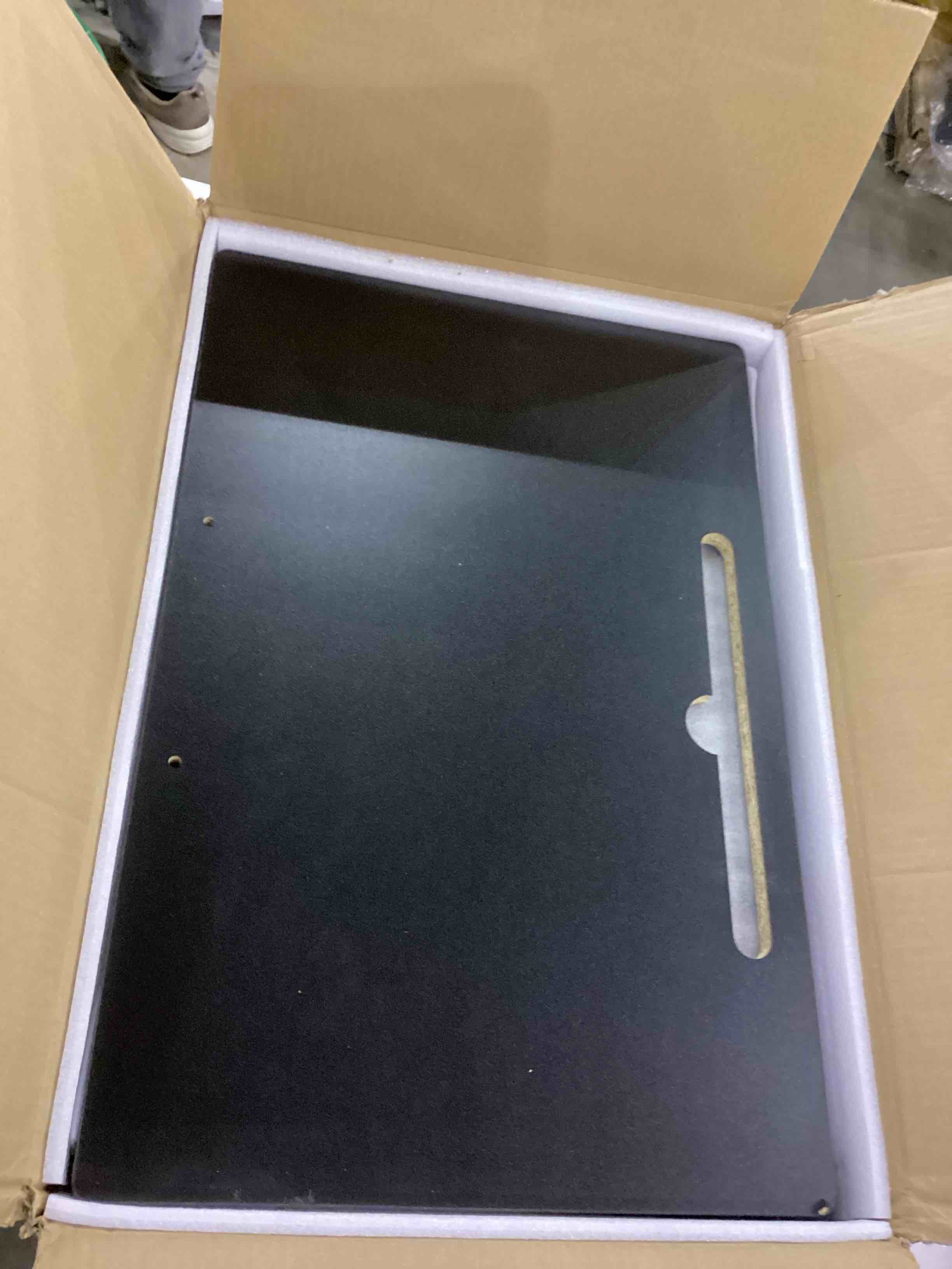 Condition photo showing New/Like New for Small Standing Desk with Wheels, Portable Treadmill Desk, Rolling Desk Adjustable Height for Laptop, Mobile Standing Table for Walking Pad, Bedside Table Black