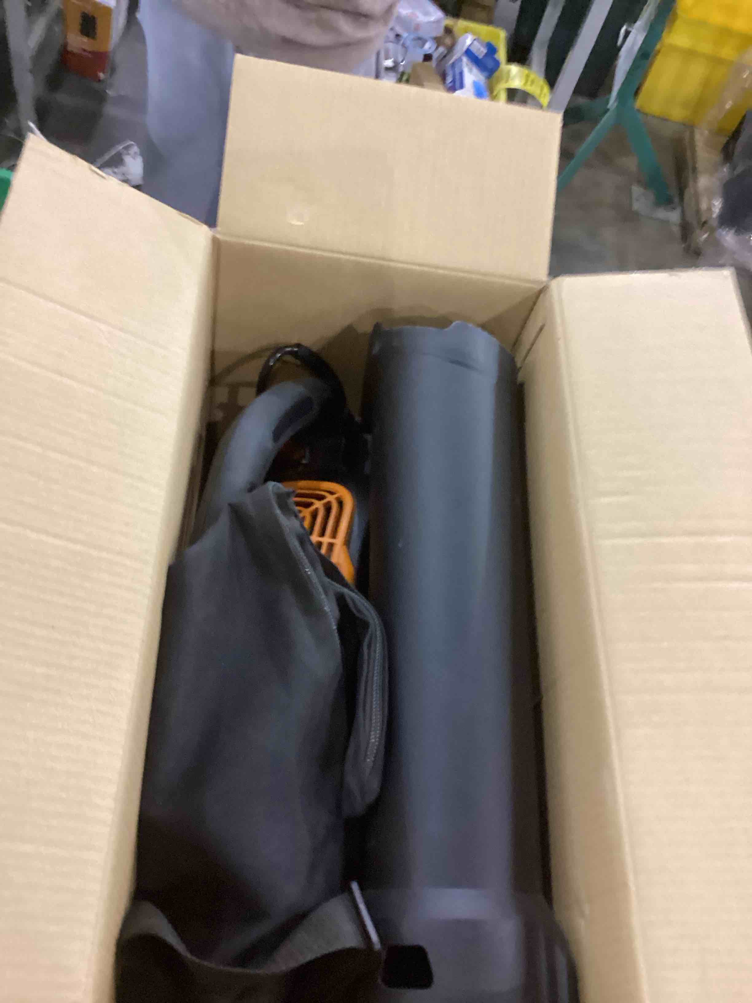 Condition photo showing As Is for WORX 12 Amp Trivac 3-in-1 Electric Leaf Blower/Mulcher/Yard Vacuum - WG512