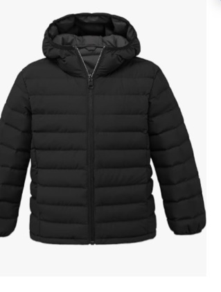 wantdo boys' winter coat lightweight puffer jacket waterproof outerwear hooded(similar)