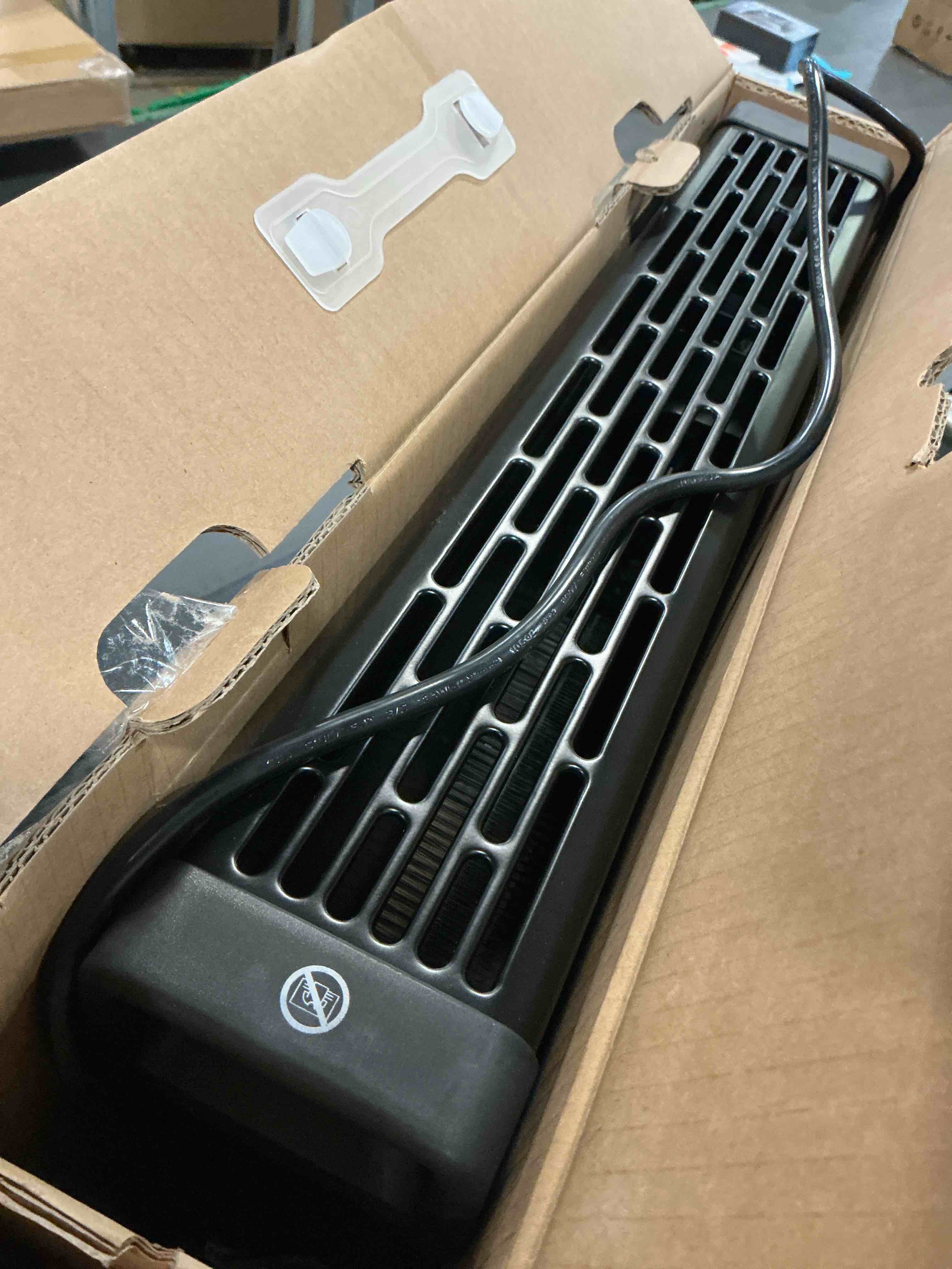 Condition photo showing As Is for 1500W Convection Panel Heater, Space Heater with Fan & ECO Mode, Electric Heaters for Indoor Use w/Adjustable Thermostat, Timer, Remote Control Black