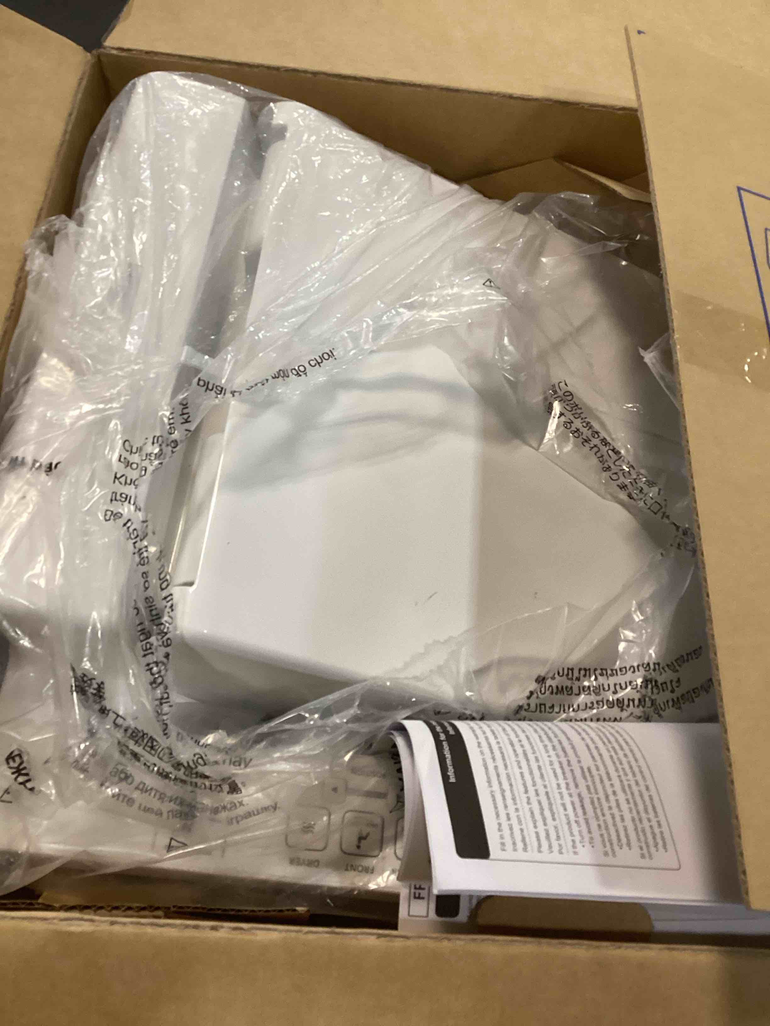 Condition photo showing As Is for TOTO® WASHLET® C2 Electronic Bidet Toilet Seat with PREMIST and EWATER+ Wand Cleaning Elongated Cotton White - SW3074#01