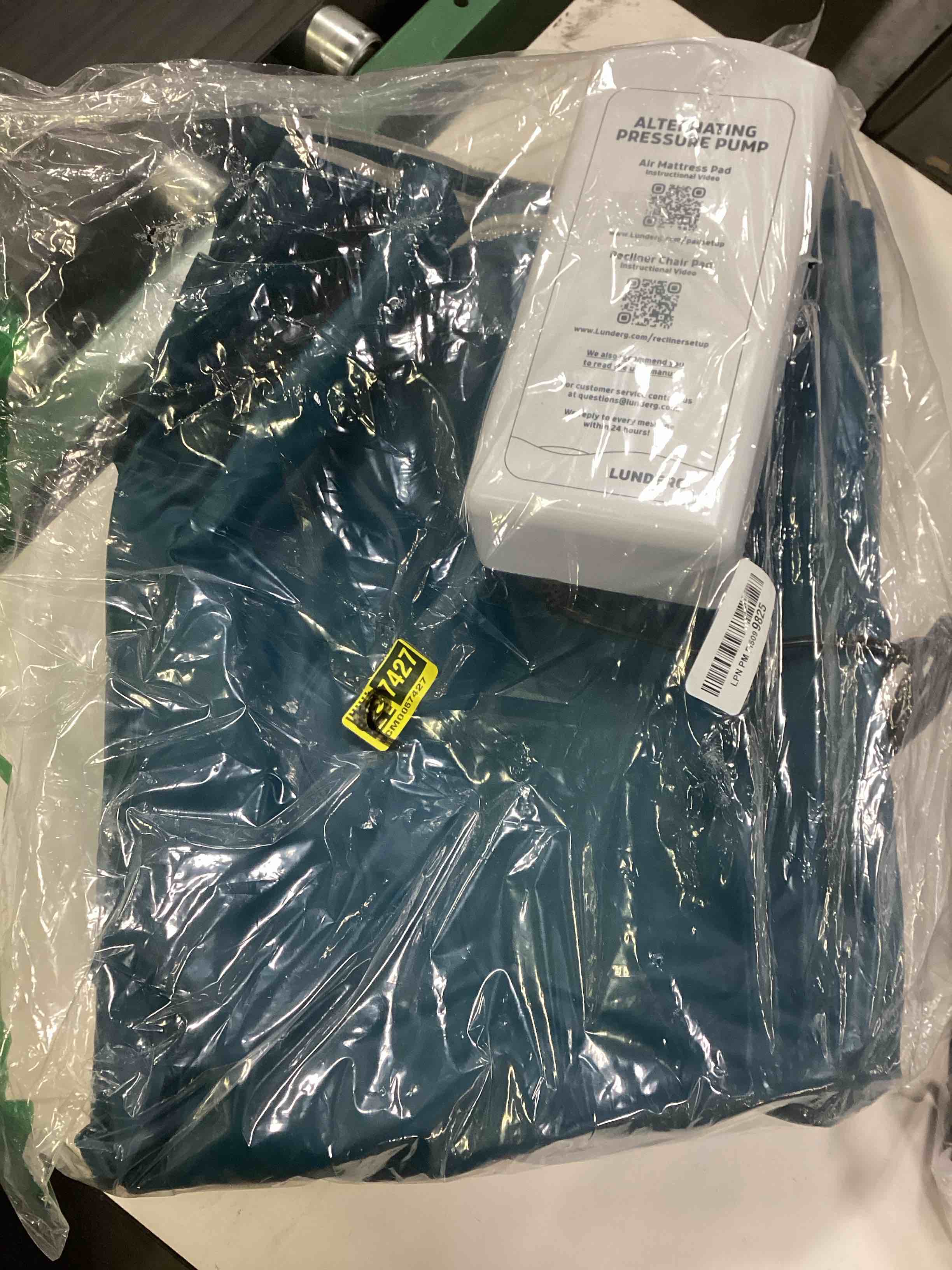 Condition photo showing As Is for Lunderg Alternating Air Pressure Mattress Pad with Static Mode - Comfortable Bed Sore Prevention - Includes Waterproof Mattress Topper for Hospital Bed or Home & Quiet Pump - Recommended by Doctors Twin