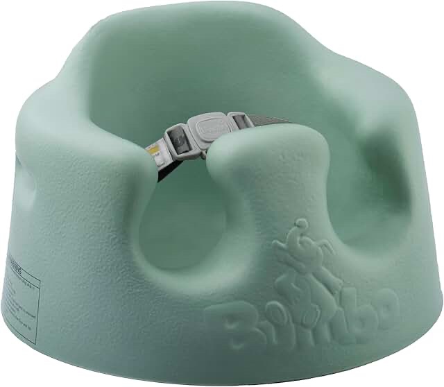 Bumbo Infant Floor Seat Baby Sit Up Chair and Baby Sitting Support for 3 to 12 Months Old with 3 Point Adjustable Safety Strap Harness, Hemlock
