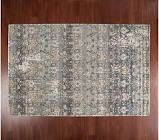Barbara king indoor/outdoor vintage style sea glass area rug