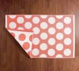 Barbara king 8x11 reversible polka dot patio mat