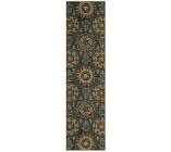 mohwark belgravia woven 2’1x8’ runner, blue