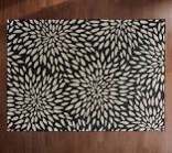 ultimate innovations 5ft 1in x 7ft 6in Bella blossoms, black