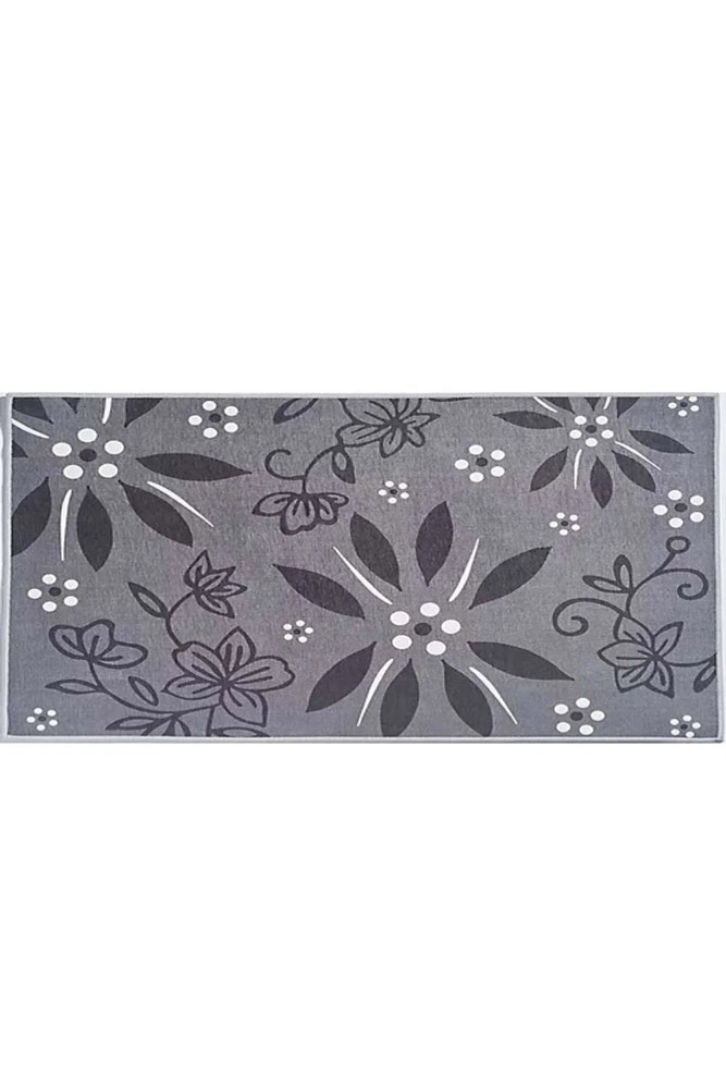 temptations 2x3 washable nonslip kitchen mat, grey