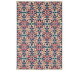 ultimate innovations 7x10 island escape in/outdoor rug, red