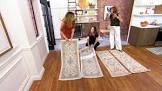 noursion set of 22”x54” Emma washable accent rug, ivory