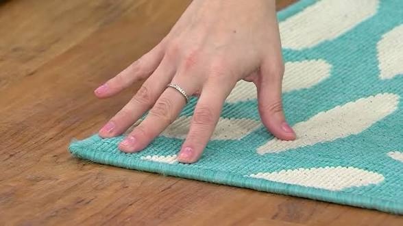 ultimate innovations 7x10 Bella blossoms in/outdoor rug, ocean 