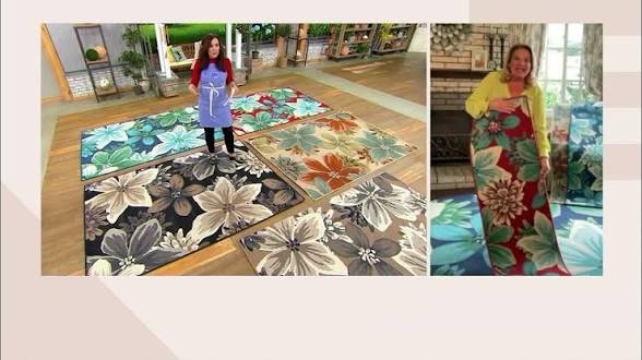 ultimate innovations 7x10 island escape in/outdoor area rug, gray