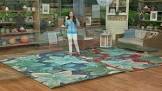 ultimate innovations island escape 7ft 8in x 10ft 10in area rug, red 
