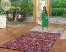 Barbara king 5’3”x7” indoor/outdoor vintage style boho, poppy