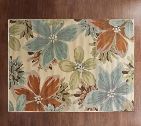 ultimate innovations 7x10 island escape indoor/outdoor area rug, grey