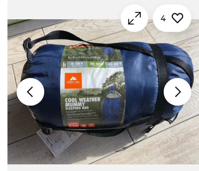 New Ozark Trail Climatech Cool Weather Mummy Sleeping Bag Polyester