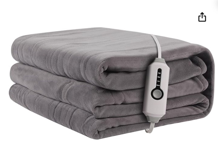 Electric Heated Blanket 72"x84" Full Size, Soft Coral Fleece with 4 Heating Levels and 10 Hours Auto-Off, Machine Washable, Cozy Plush Fabric for Home, green