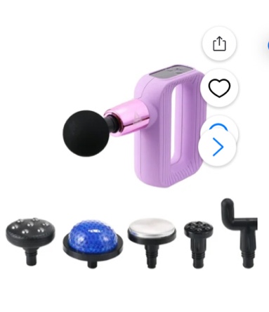 reebok hot & cold percussion massager with aromatherapy, 6 speeds, rechargeable, portable deep tissue relief