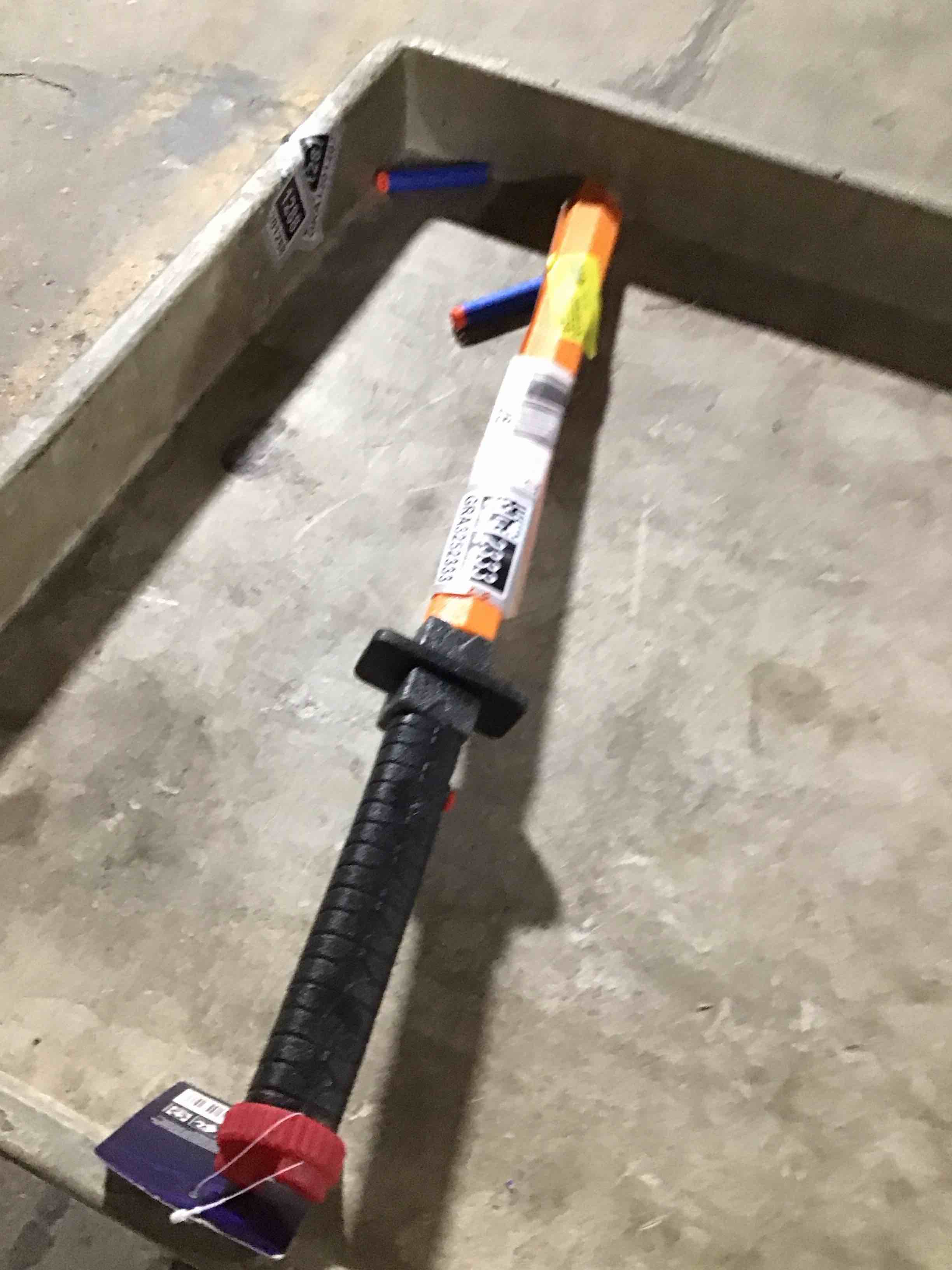 Condition photo showing As Is for Adventure Force Light-Up Foam Sword, Soft Foam Construction with Handle Connector to Combine Two into One, Lights Up with Batteries Included, Ages 4+