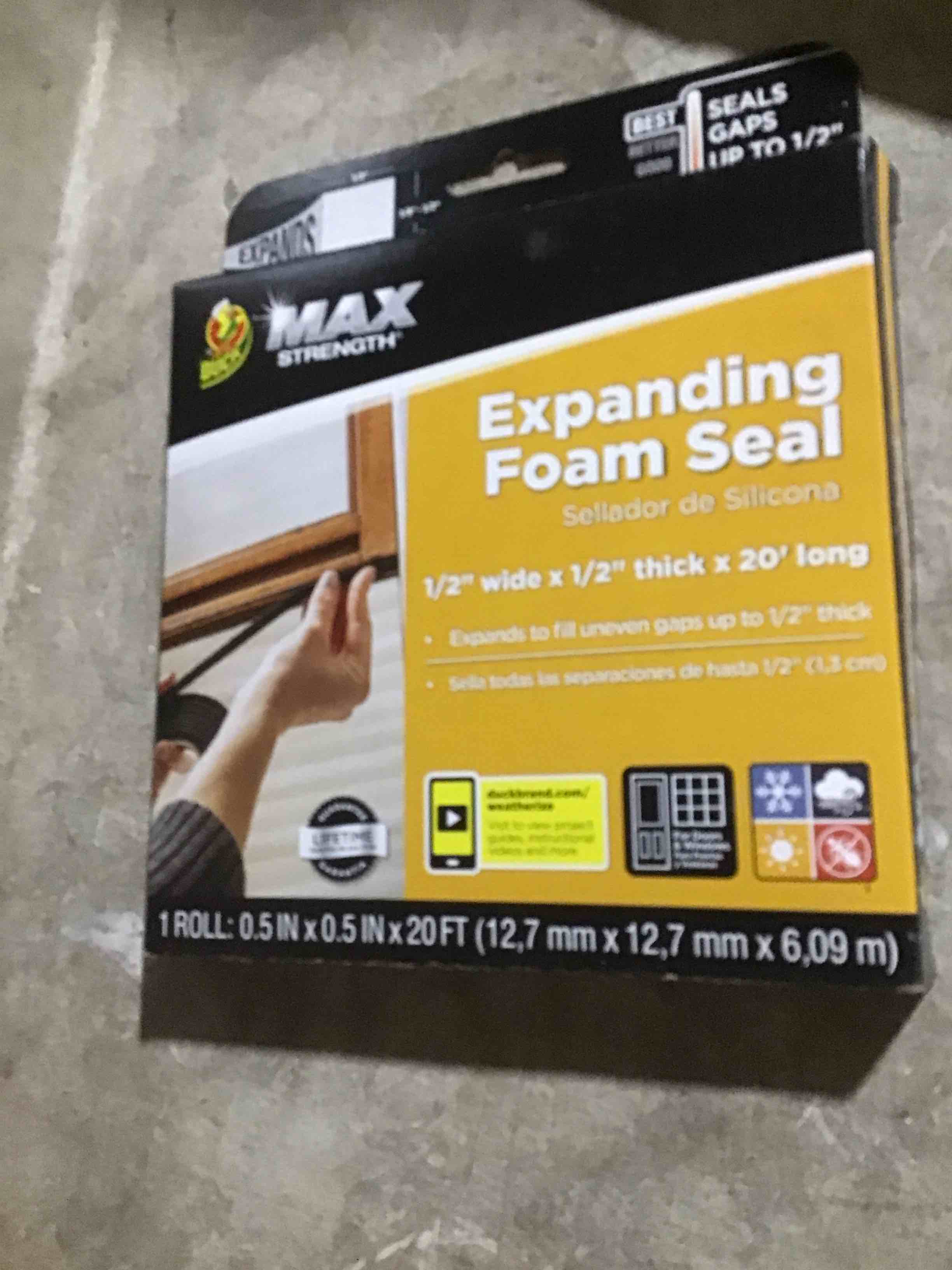 Condition photo showing Good Condition for expanding foam seal