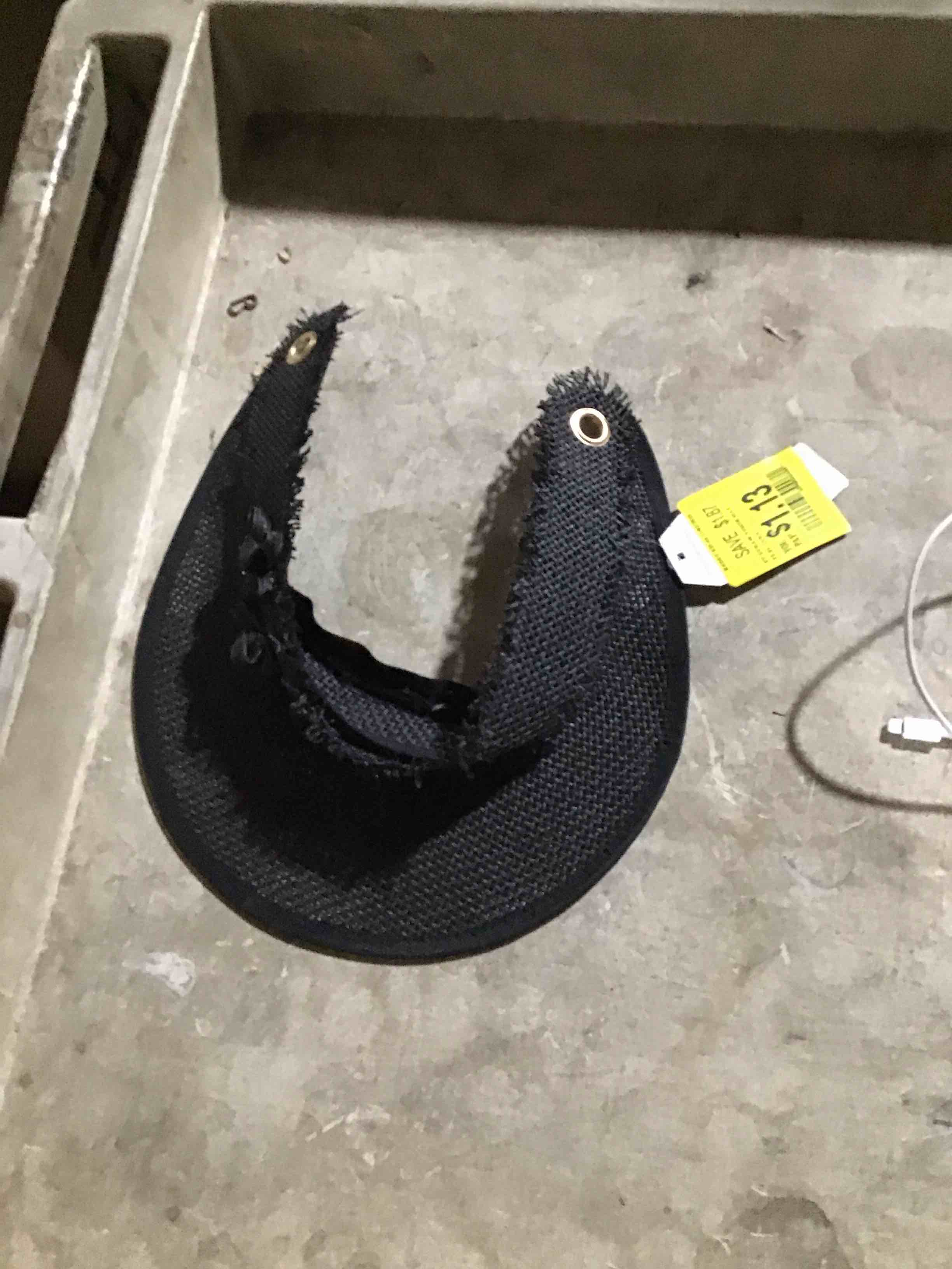 Condition photo showing Good Condition for Time and Tru Women’s Flat Visor, Black, One Size Fits Most