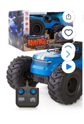 rampage  sharper image Sharper Image® Rampage Renegade Remote Control Off-Road Truck, All-Terrain Driving with Full-Control Steering & Oversized Tires