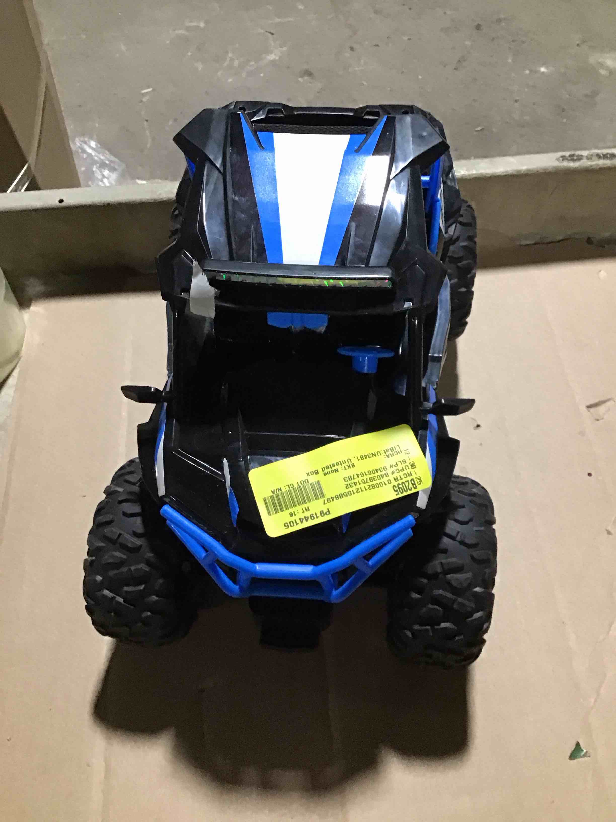 Condition photo showing As Is for Polaris RZR Blue RC Remote Control Car New Bright -No Remote -Untested 
