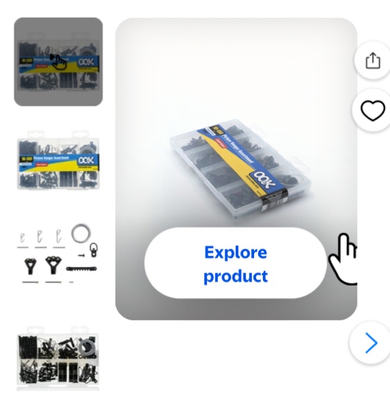 10-100 picture hanger assortment ook