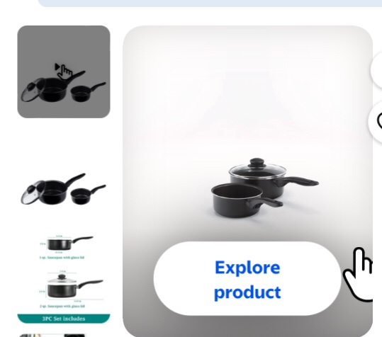 mainstays 3 piece non-stick sauce pans black,