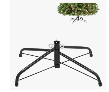 Christmas Tree Stand for Artificial Tree Folding Stand, Replacement Xmas Tree Stand Base for 4 Ft to 7.5 Ft Artificial Trees,Fits 0.5-1.25 Inch Tree Pole
