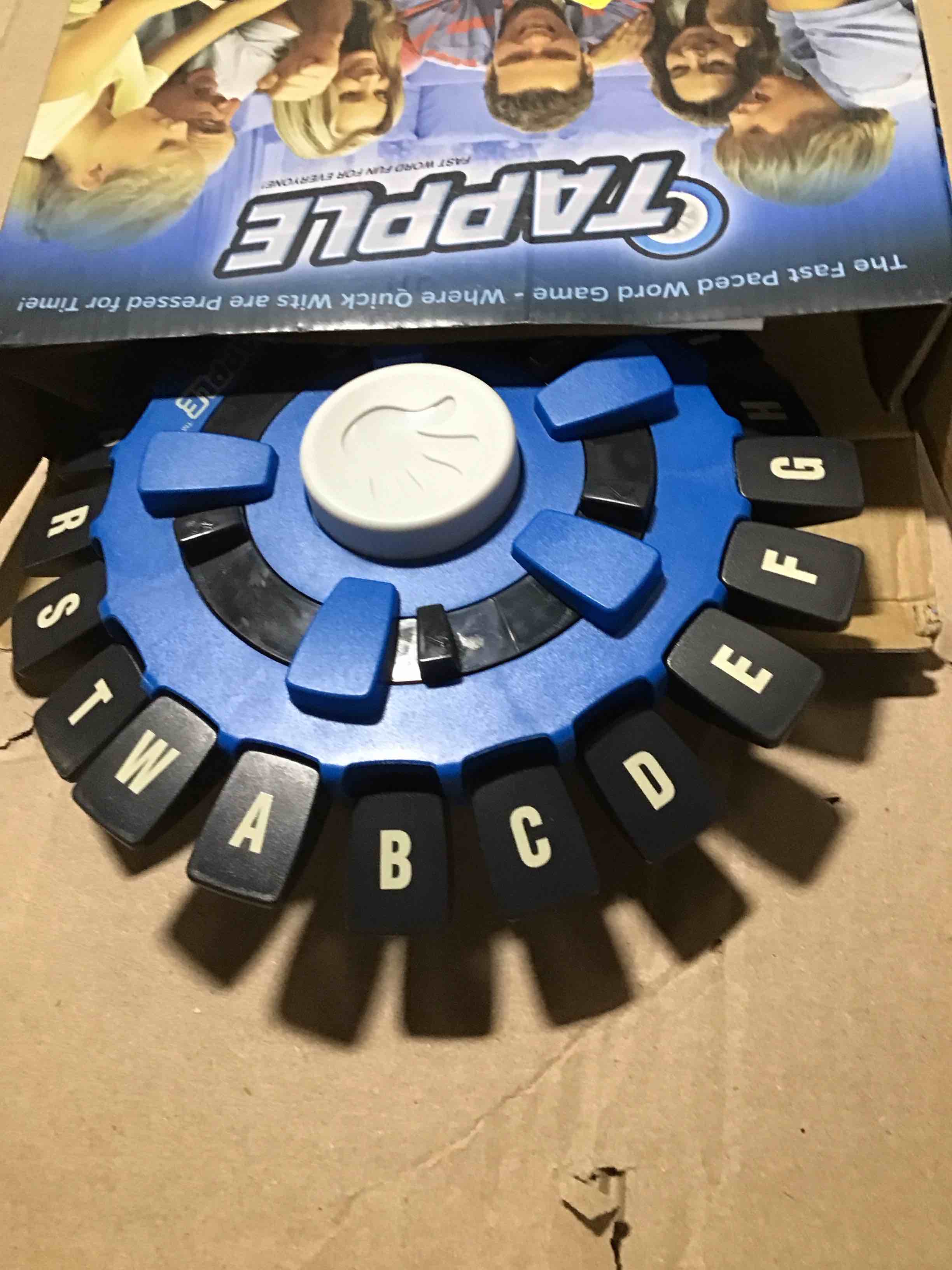 Condition photo showing As Is for topple fast word fun for everyone pizza toppings 