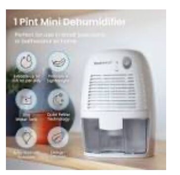 pro breeze 1 pint mini dehumidifier 