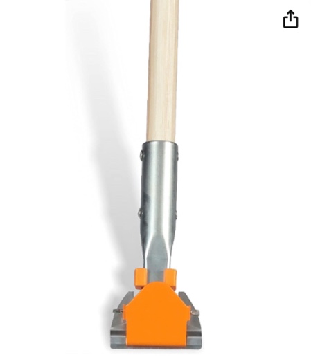 60" Wood Dust Mop Handle, Natural 