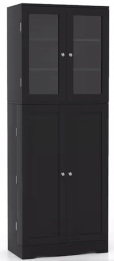 (SIMILAR/ INCOMPLETE)Shelf Black Tall Kitchen Pantry Cab