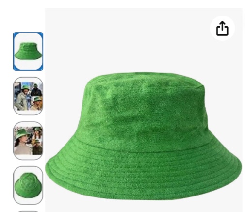 (DIFFERENT COLORpack of 2) unisex up sun protective cotton bucket hat/reversible light green with draws