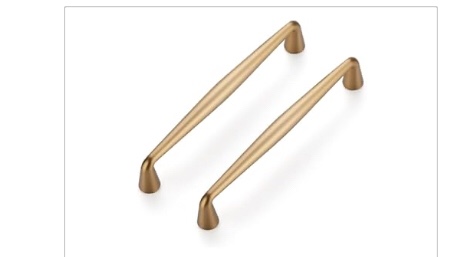 asidrama 10 pack 5 inch(128mm) brushed brass kitchen cabinet handles, gold cabinet pulls kitchen cabinet hardware for cupboard drawer pulls