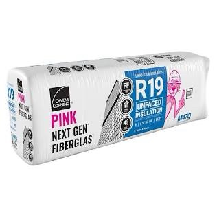 Owen’s Corning R19 Unfaced insulation 6.5” thick x 16” wide x 96” long 85.33 sq ft batt- bid per batt
