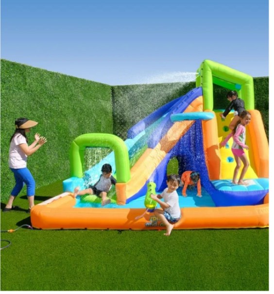My 1st Water Slide Splash and Slide with Tunnel and Water Arch