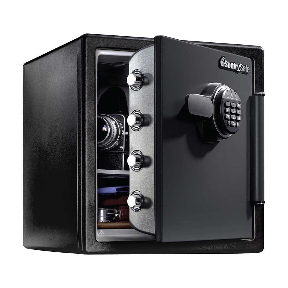 sentrysafe sfw123es fire-resistant and water-resistant safe with digital keypad lock  1.23 cu. ft.