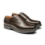 BROOKS BROTHERS GOLDEN FLEECE TAN LEATHER CAP TOE DRESS Size 7 CLIMATE-X