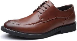 mention comfort mens dress shoes:  color brown, size 8.5