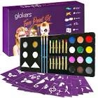 glokers face paint for kids  24 color body and face painting kit for parties and events