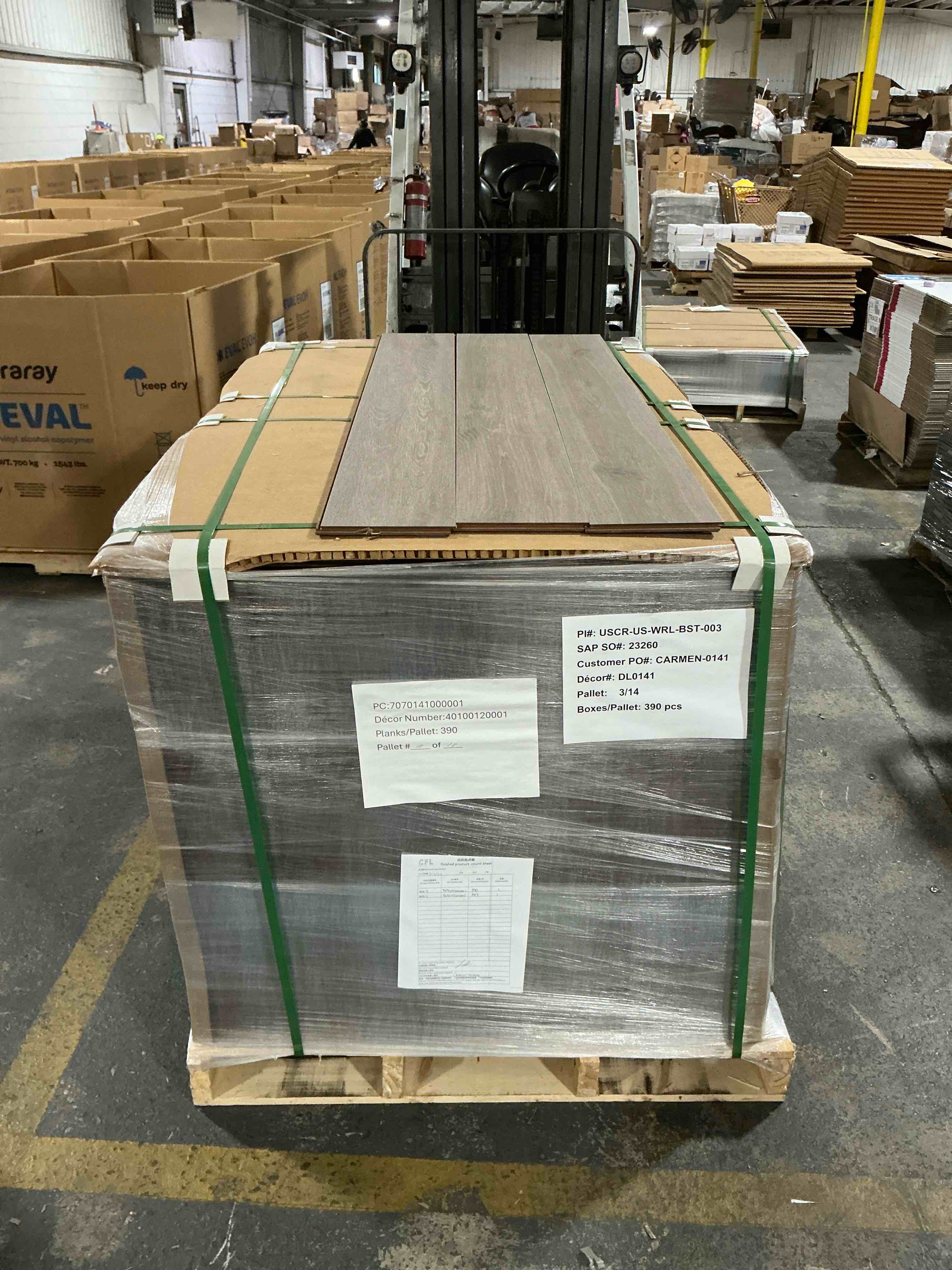 1228.91 12 mm laminate flooring with attached pad 7.5625 inches wide by 60 inches long your bid per sq ft