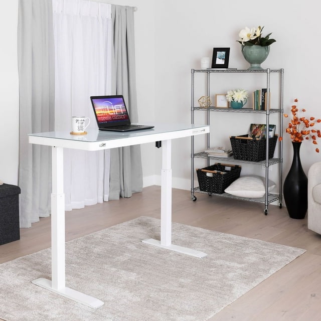 airLIFT Electric Sit-Stand Desk with Tempered Glass Top