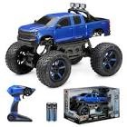Bright (1:10) Battery Remote Control Chevrolet Silverado Heavy Metal 4X4 Truck 21062U-B Blue