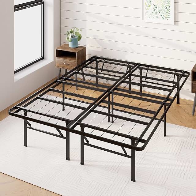 ZINUS SmartBase Heavy Duty Mattress Foundation / 14 Inch Metal Platform Bed Frame / No Box Spring Needed / Sturdy Steel Frame / Underbed Storage, Full