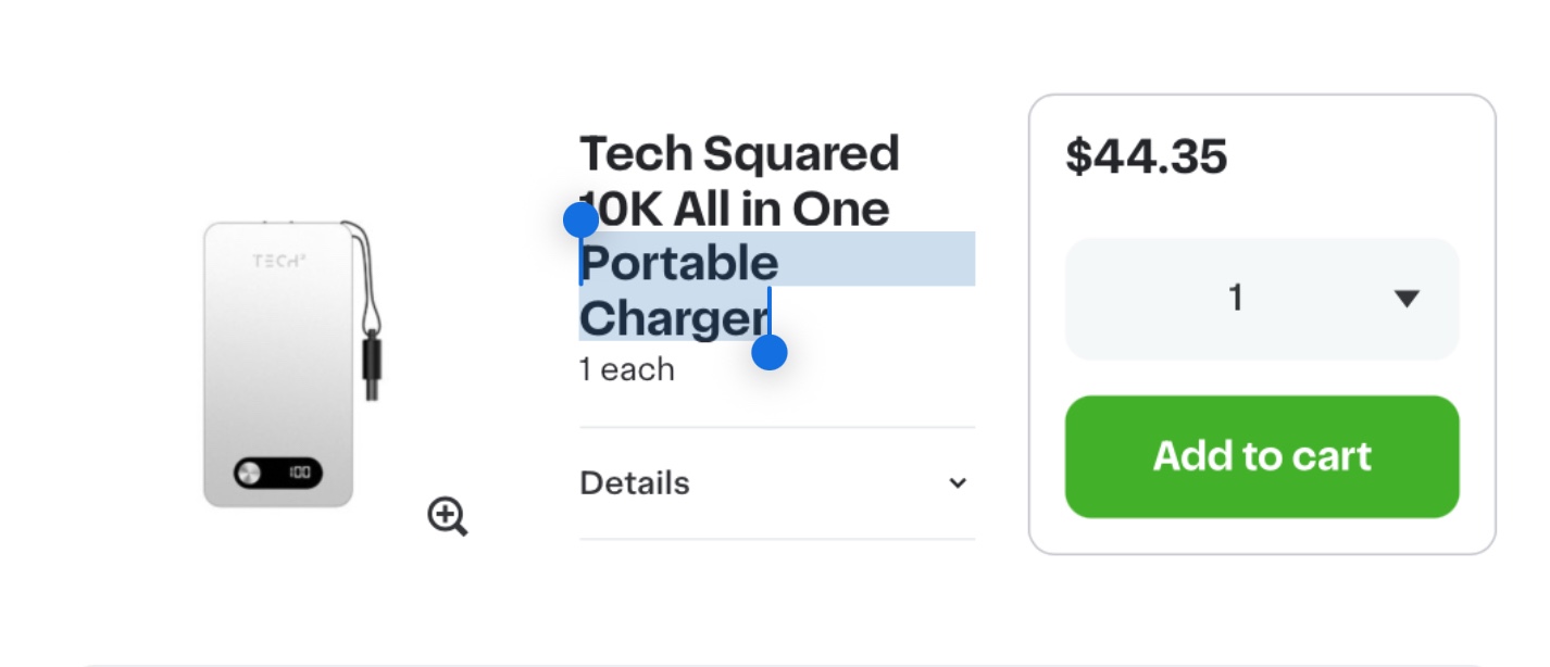 All in one portable charger