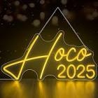 Tuanse HOCO 2025 Sign Homecoming Party Decoration HOCO LED Letter Sign Wall Decor 20 x 10.6 Inch Lig