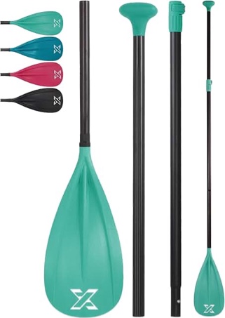 niphean sup paddle, 3&4-piece detachable floating paddle board paddles, adjustable kayak paddle, durable oars black sup paddle