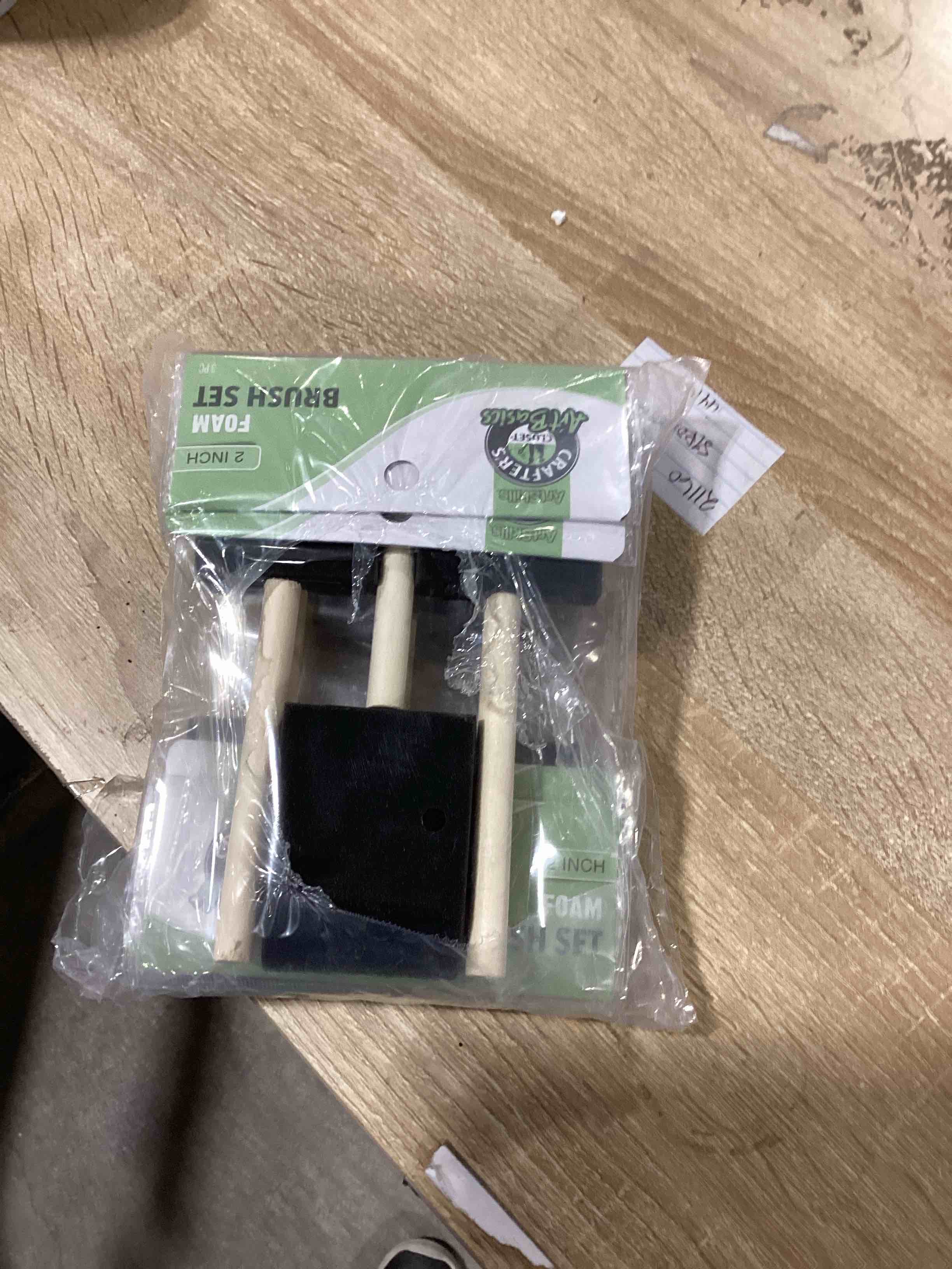 U.S. Art Supply Variety Pack Foam Sponge Wood Handle Paint Brush Set (Value Pack of 40 Brushes) - Lightweight, Durable and Great for Acrylics, Stains, Varnishes, Crafts, Art